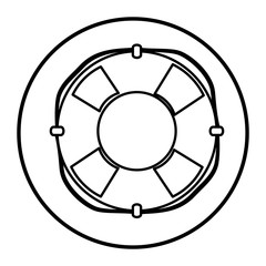 float lifeguard isolated icon vector illustration design