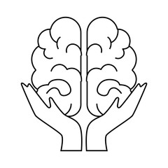 Fototapeta premium brain storming isolated icon vector illustration design