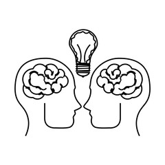 brain storming isolated icon vector illustration design
