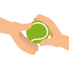 tennis ball sport icon vector illustration design