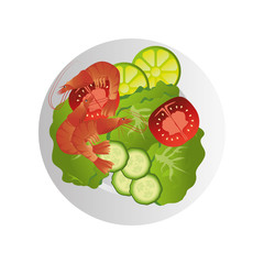 lobster seafood menu icon vector illustration design