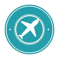 Fototapeta premium airplane delivery service icon vector illustration design