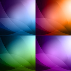 Colorful Abstract Background Set