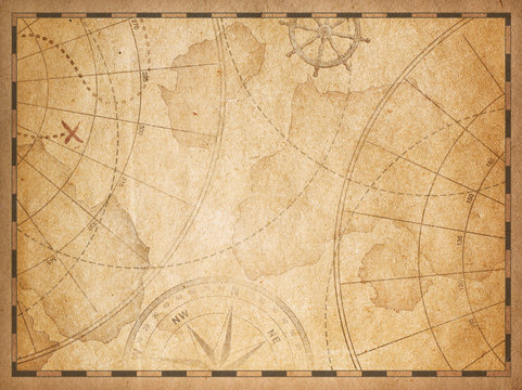 old nautical map background