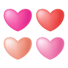 Set of colorful heart : Vector Illustration