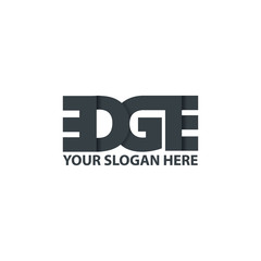 Initial Letter EDGE Logo Design