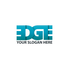 Initial Letter EDGE Logo Design