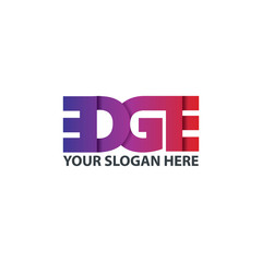 Initial Letter EDGE Logo Design