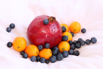 ブルーベリーと果実