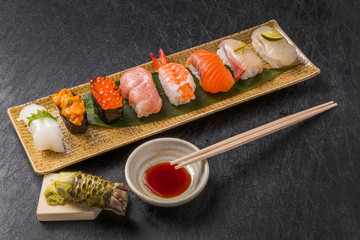 本格握り寿司　 Japanese gourmet genuine finger sushi