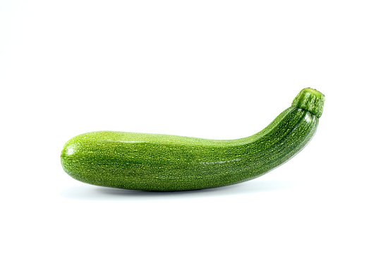 Fresh  zucchini isolated on a white background.