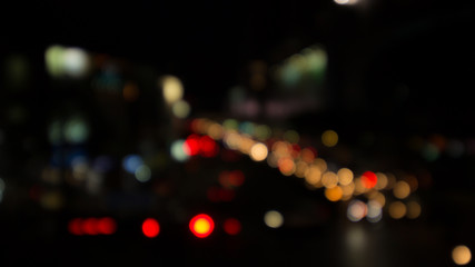 Fototapeta premium Blurred image of lights