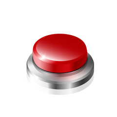 large red button on a white background