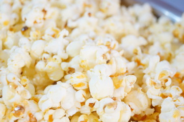 A pile of popcorn