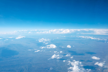 Beautiful Clouds, a view from airplane window