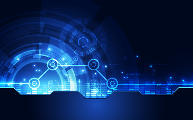Abstract digital technology concept. vector background