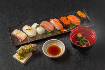 本格握り寿司　 Japanese gourmet genuine finger sushi