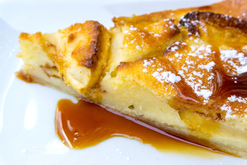 one slice of pie dessert ready to eat