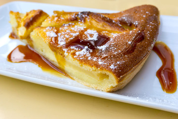 one slice of pie dessert ready to eat