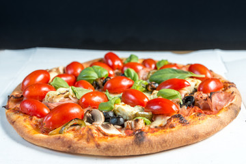 tasty pizza on a the table