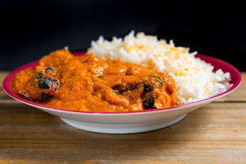 Handmade Indian curry chicken rice