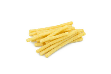 French fries isolated on white background..