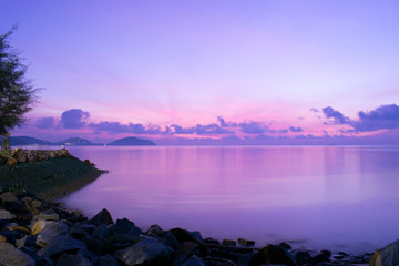 Fototapeta na wymiar Landscapes Sunset over sea 