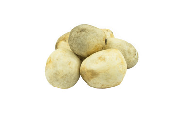 Fototapeta premium Volvariella volvacea, Straw Mushroom on white background..