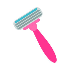 machine for shaving flat icon
