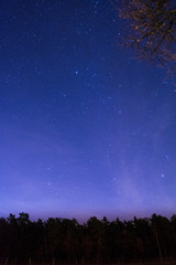Fototapeta premium Sternenhimmel in den Niederlanden