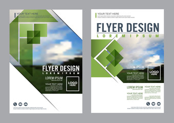 Greenery Brochure Layout design template. Annual Report Flyer Leaflet cover Presentation Modern background. illustration vector in A4 size