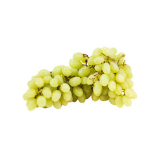 Bunch of green grape, isolated on white