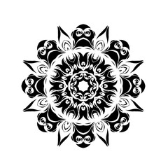 Ornament black mandala.