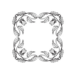 Ornamental floral frame.