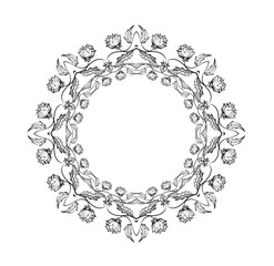Abstract ornamental frame