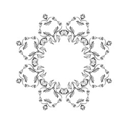 Abstract background with ornamental shape