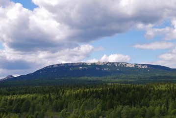 Stunning views of National Park. National Park Zyuratkul, Chelyabinsk oblast, Russia.