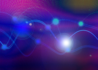 Abstract colorful background with lighting effects.