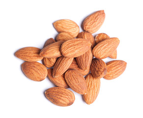 Heap of almonds