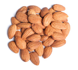 Heap of almonds
