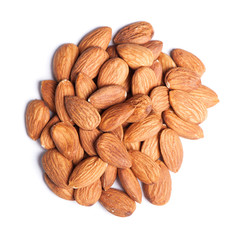 Heap of almonds