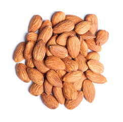 Heap of almonds