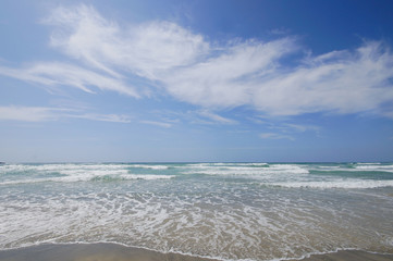 Fototapeta na wymiar photo of the sea coast in Israel in summer