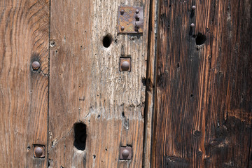 Fototapeta premium detail of wooden door