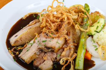 Czech cuisine - roasted pork