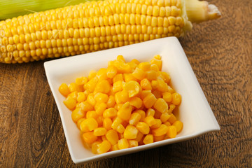 Sweet canned corn