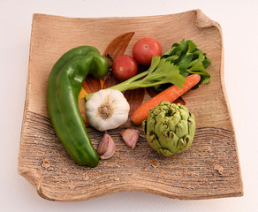 Condimentos.
Vegetales recogidos para condimentar o cocinar.
