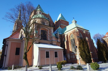 Archikatedra św. Jana Chrzciciela we Wrocławiu od tyłu