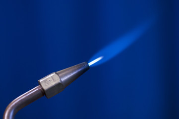 Soldering Welding Tools Equipment Torch acetylene propane oxygen fuel close-up Flame