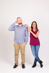 Obraz premium Couple in love isolated